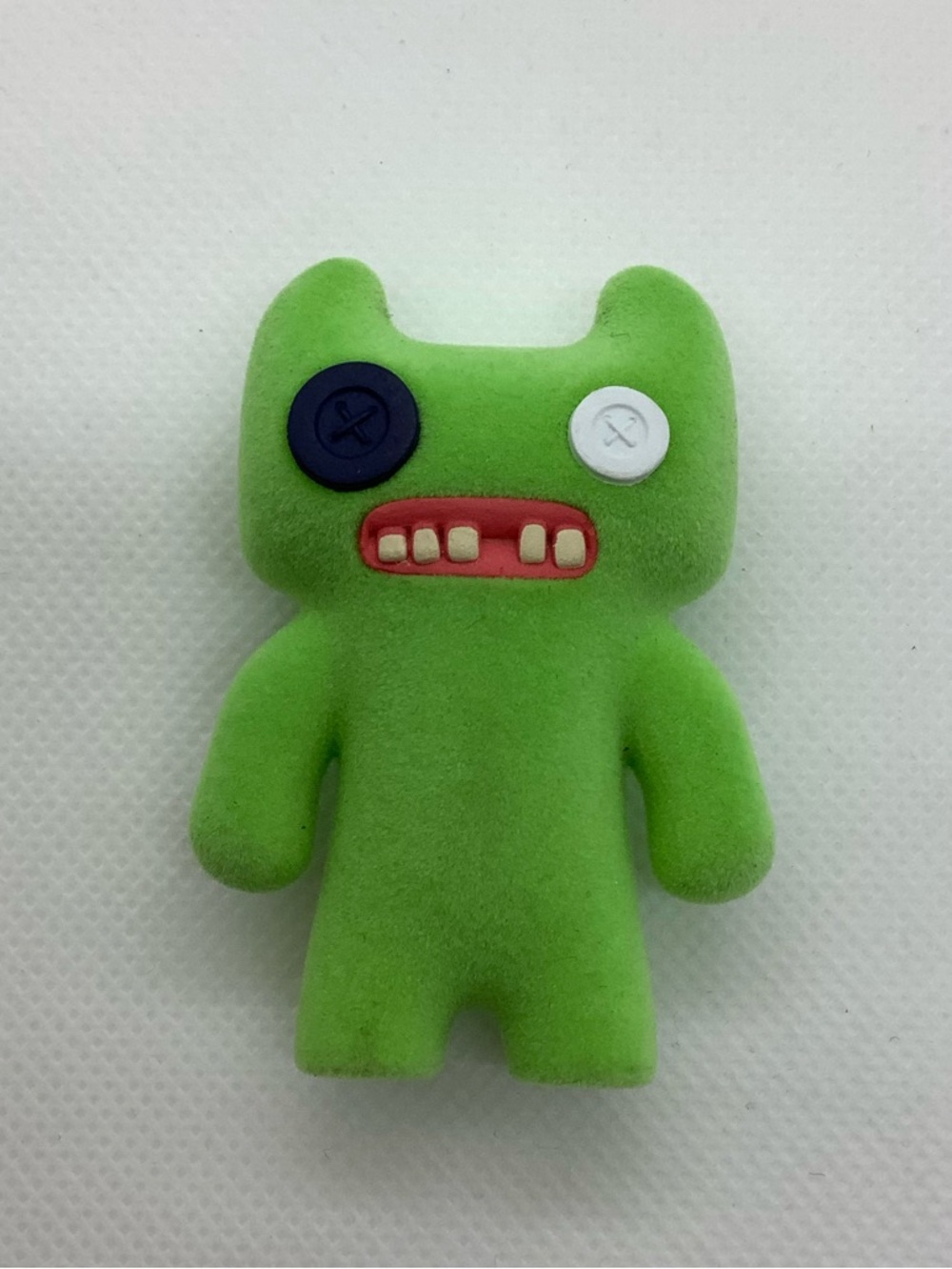 PMI Kids Fuggler Flocked Indecisive Monster Green Catch Me Series 1 Collectable